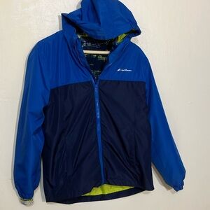 Eddie Bauer kids jacket with zip out polyester fleece size 12/14